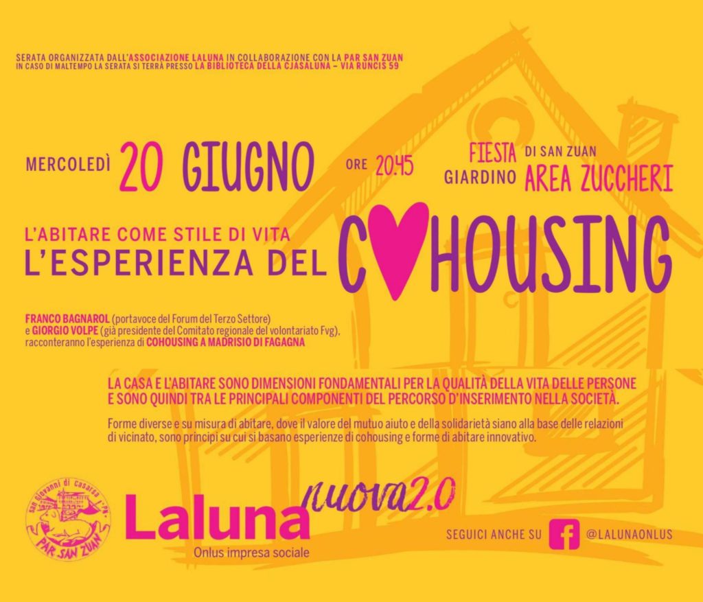 cohousing 1024x877 - Il 20 Giugno a San Giovanni per parlare di Cohousing