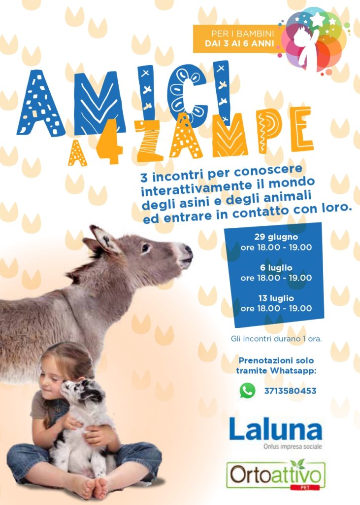 Amici 4 zampe 731x1024 - Le nostre proposte estive per i più piccoli!