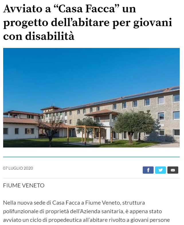 art messaggero Veneto 07.07.2020 - La rassegna stampa sul cohousing Laluna