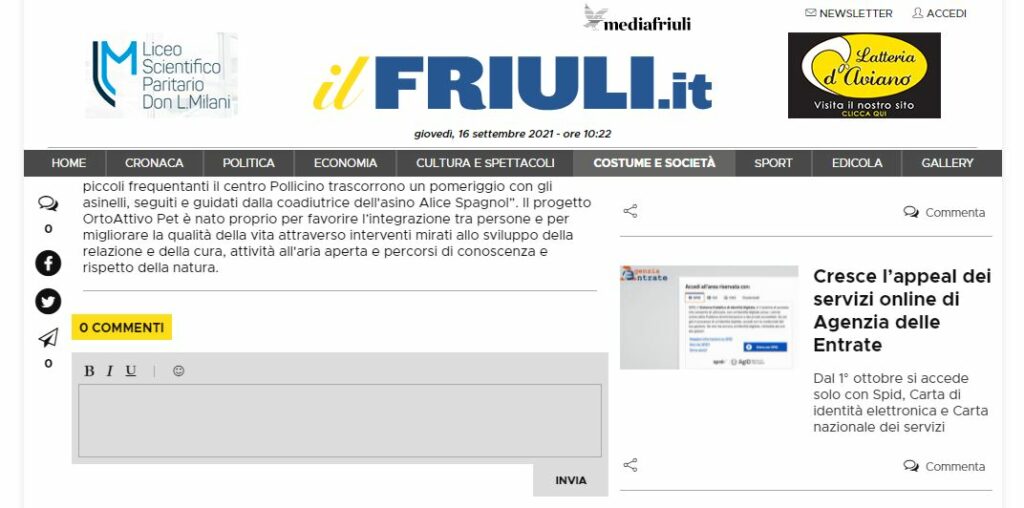 Il Friuli 16.09.2021 Il Pollicino3 1024x508 - Riparte il pollicino