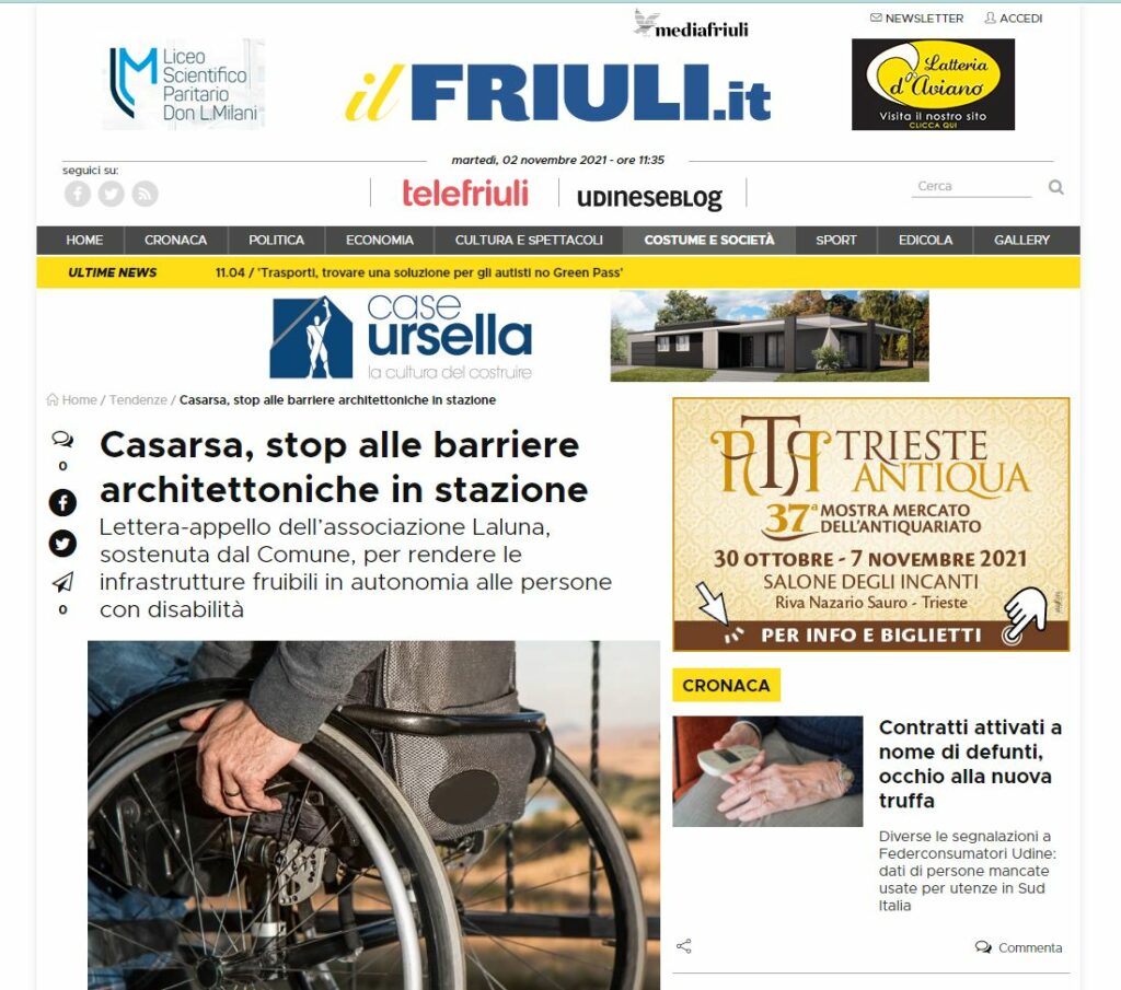 Il Friuli 27.10.2021 Barriere architettoniche treno1 1024x905 - Barriere architettoniche