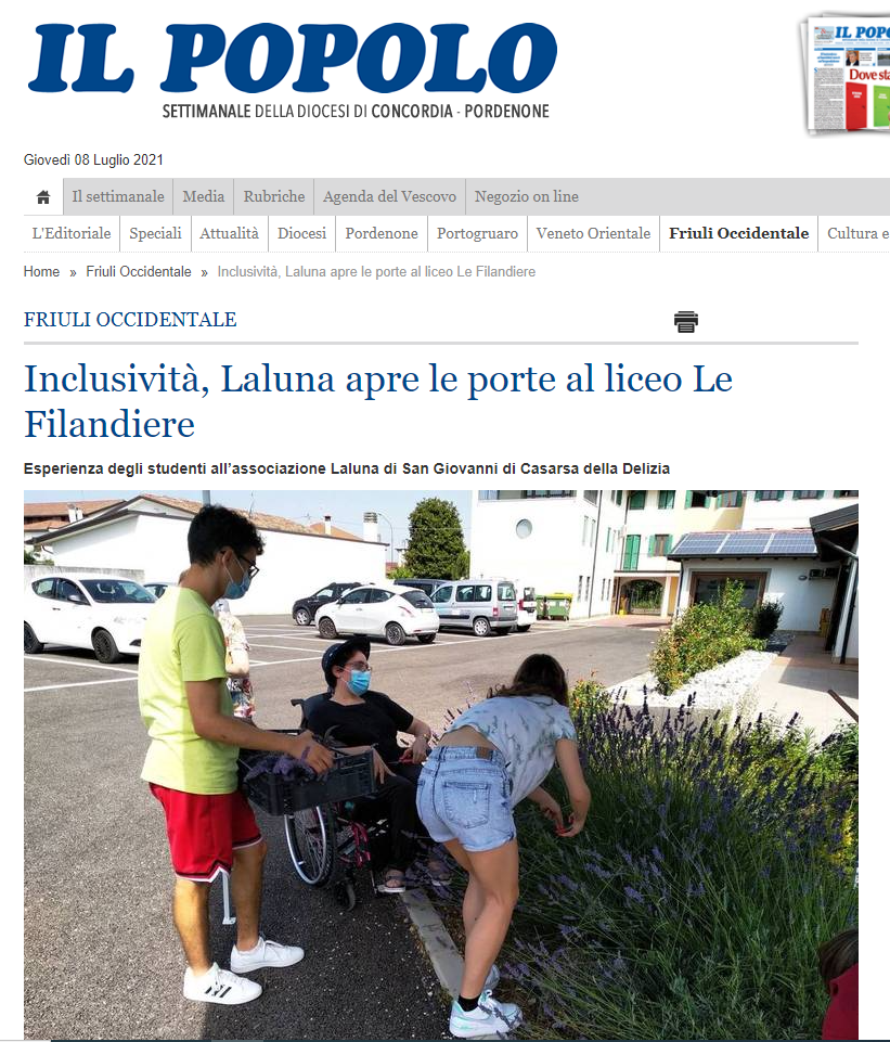 Il Popolo 07.07.2021 Volontariato Le Filandiere 1 - Volontariato liceo le Filandiere