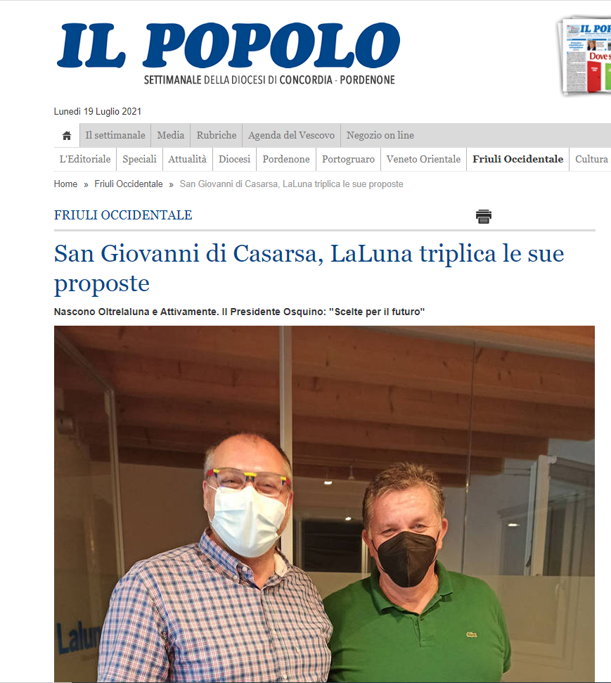 Il Popolo 19.07.2021 Laluna si fa in tre 1 - Laluna si fa in tre