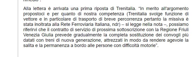 Tele Pordenone 27.10.2021 Barriere architettoniche treno3 - Barriere architettoniche