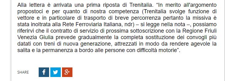 Telepordenone 27.10.2021 Barriere architettoniche treno3 - Barriere architettoniche