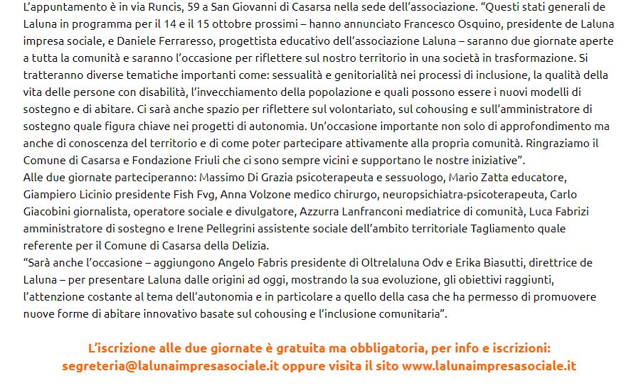 FriuliVG 12.10.2022 2 - Rassegna stampa Stati Generali