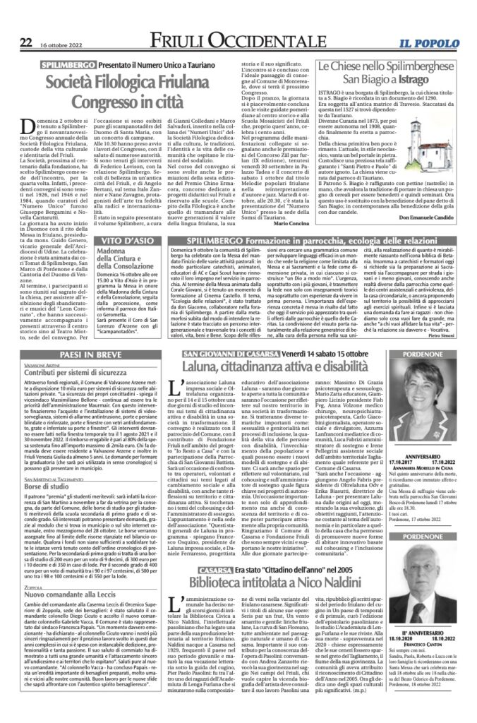 Il Popolo 16.10.2022 676x1024 - Rassegna stampa Stati Generali