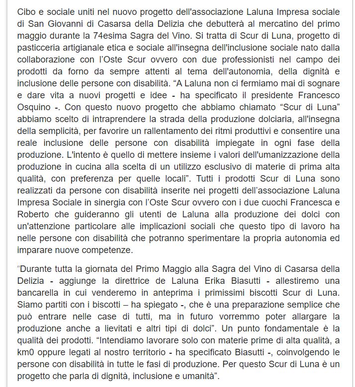 TelePordenone 29.04.2022 2 - Rassegna Stampa Scur di Luna