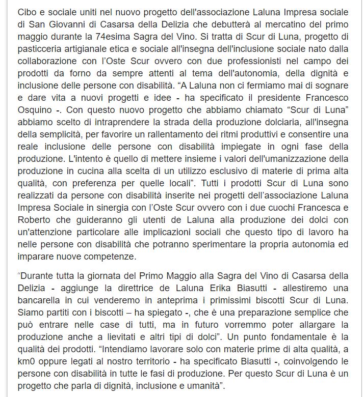 TelePordenone 29.04.2022 2 - Rassegna Stampa Scur di Luna