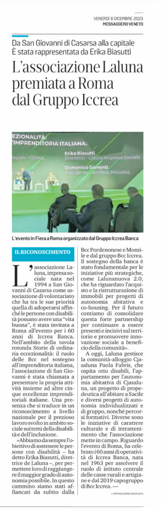 image 123650291 2 327x1024 - Rassegna Stampa Riconoscimento Roma