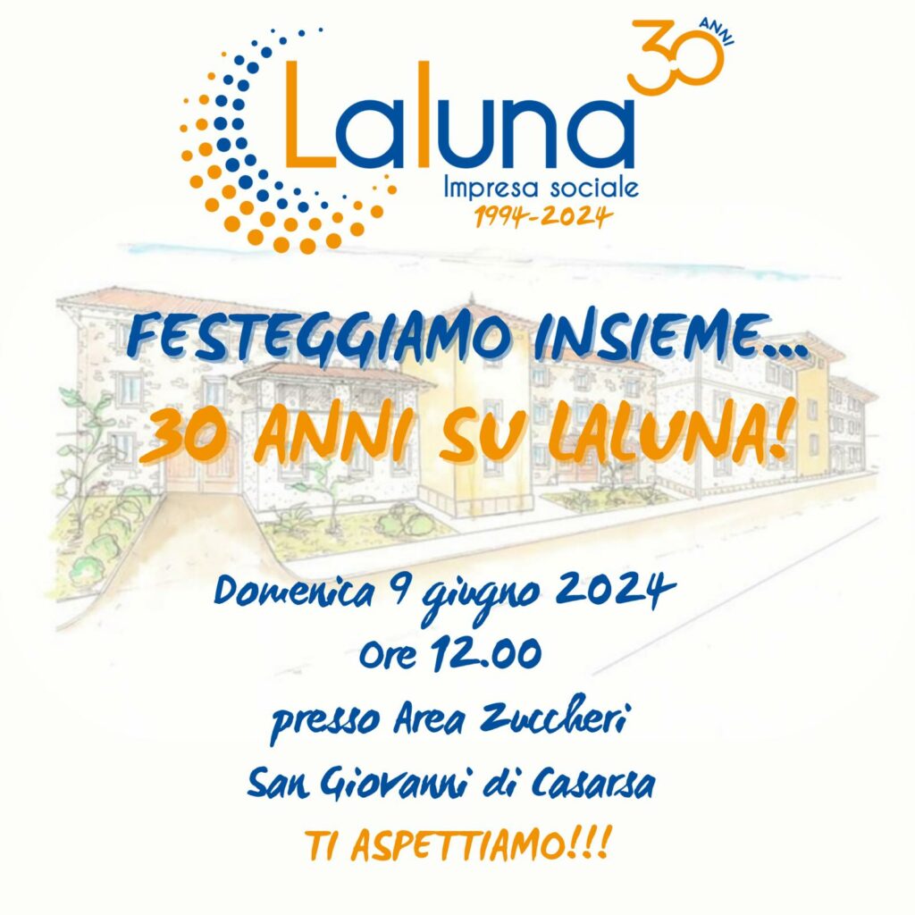 IMG 20240314 WA00021 1024x1024 - TRENT'ANNI DI LALUNA: FESTA CON UTENTI E VOLONTARI DI IERI E DI OGGI