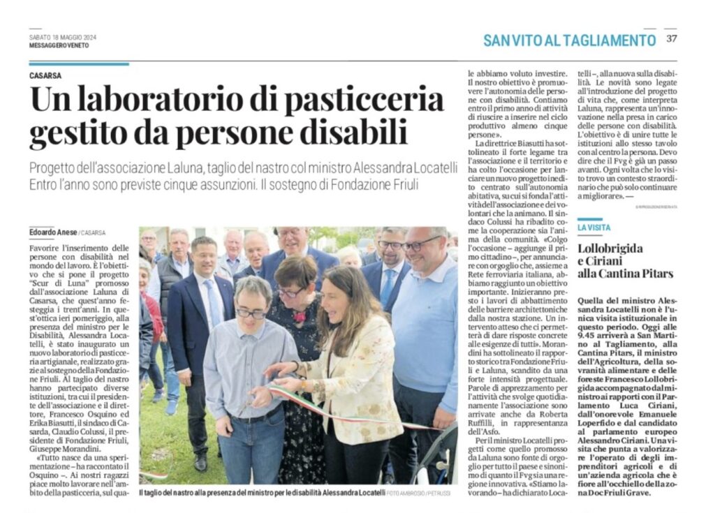 IMG 4350 1024x735 - Rassegna Stampa cs Inaugurazione Laboratorio Scur di Luna