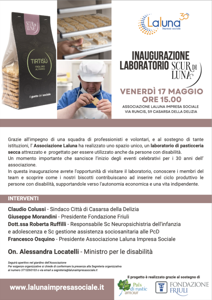 Screenshot 2024 05 13 alle 09.41.30 723x1024 - INAUGURAZIONE DEL LABORATORIO SCUR DI LUNA CON IL MINISTRO LOCATELLI
