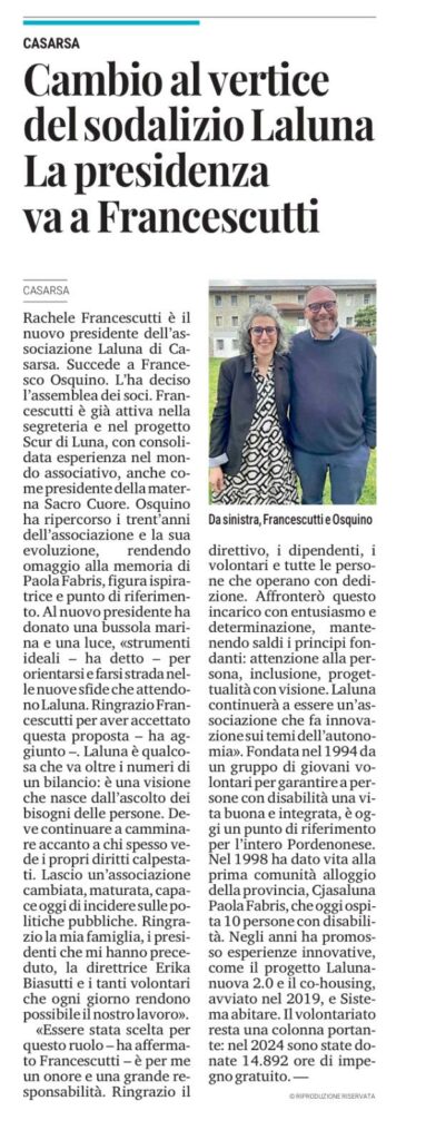 PHOTO 2025 05 13 06 52 36 383x1024 - Rassegna Stampa Cs Cambio alla presidenza